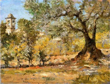 風景 Painting - オリーブの木 フィレンツェ印象派 ウィリアム・メリット チェイス風景